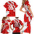 Canada Soccer 2024 Family Matching Short Sleeve Bodycon Dress and Hawaiian Shirt Canucks The Reds - Wonder Print Shop