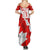 Canada Soccer 2024 Family Matching Summer Maxi Dress and Hawaiian Shirt Canucks The Reds - Wonder Print Shop