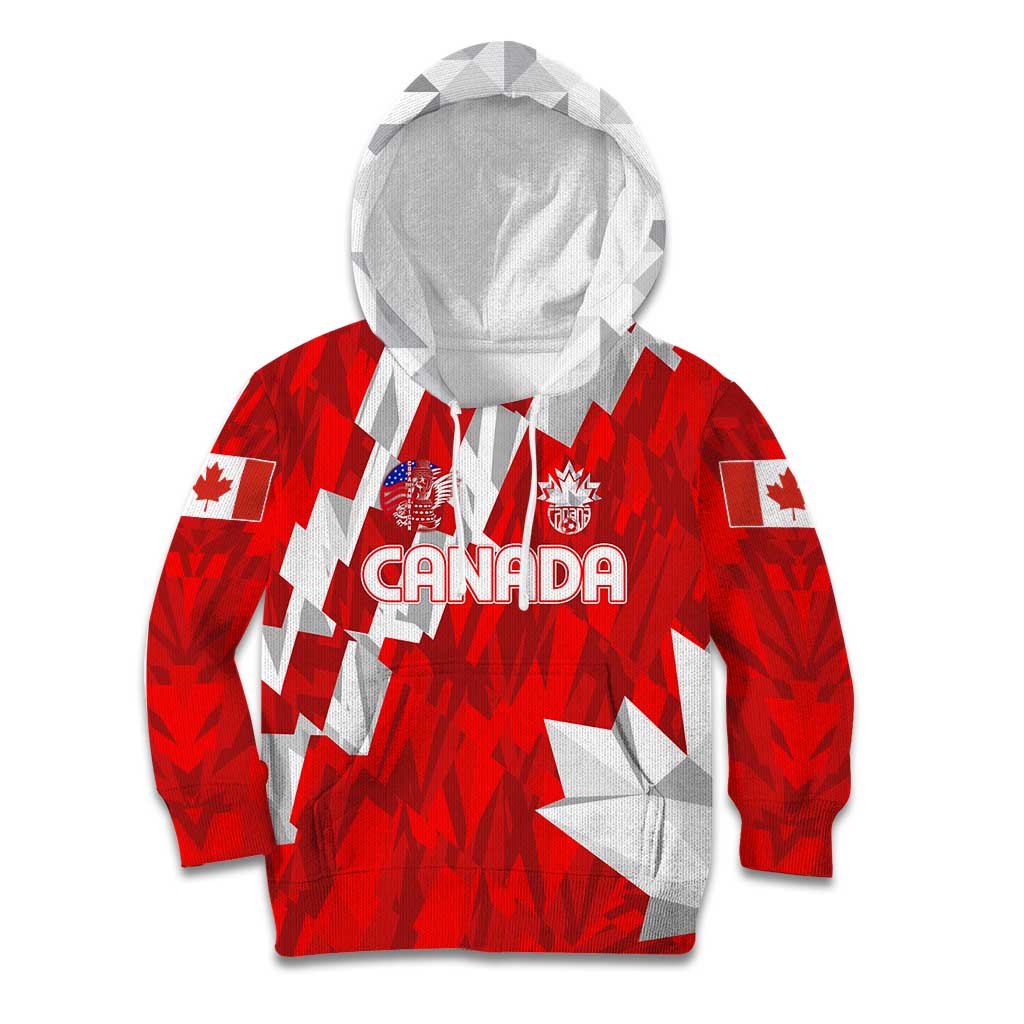 Canada Soccer 2024 Kid Hoodie Canucks The Reds - Wonder Print Shop