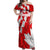 Canada Soccer 2024 Off Shoulder Maxi Dress Canucks The Reds - Wonder Print Shop