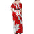 Canada Soccer 2024 Off Shoulder Maxi Dress Canucks The Reds - Wonder Print Shop