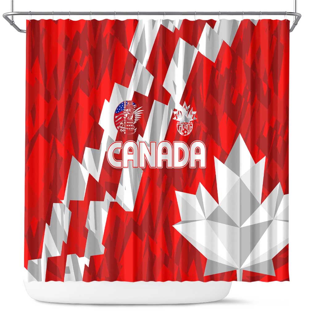 Canada Soccer 2024 Shower Curtain Canucks The Reds