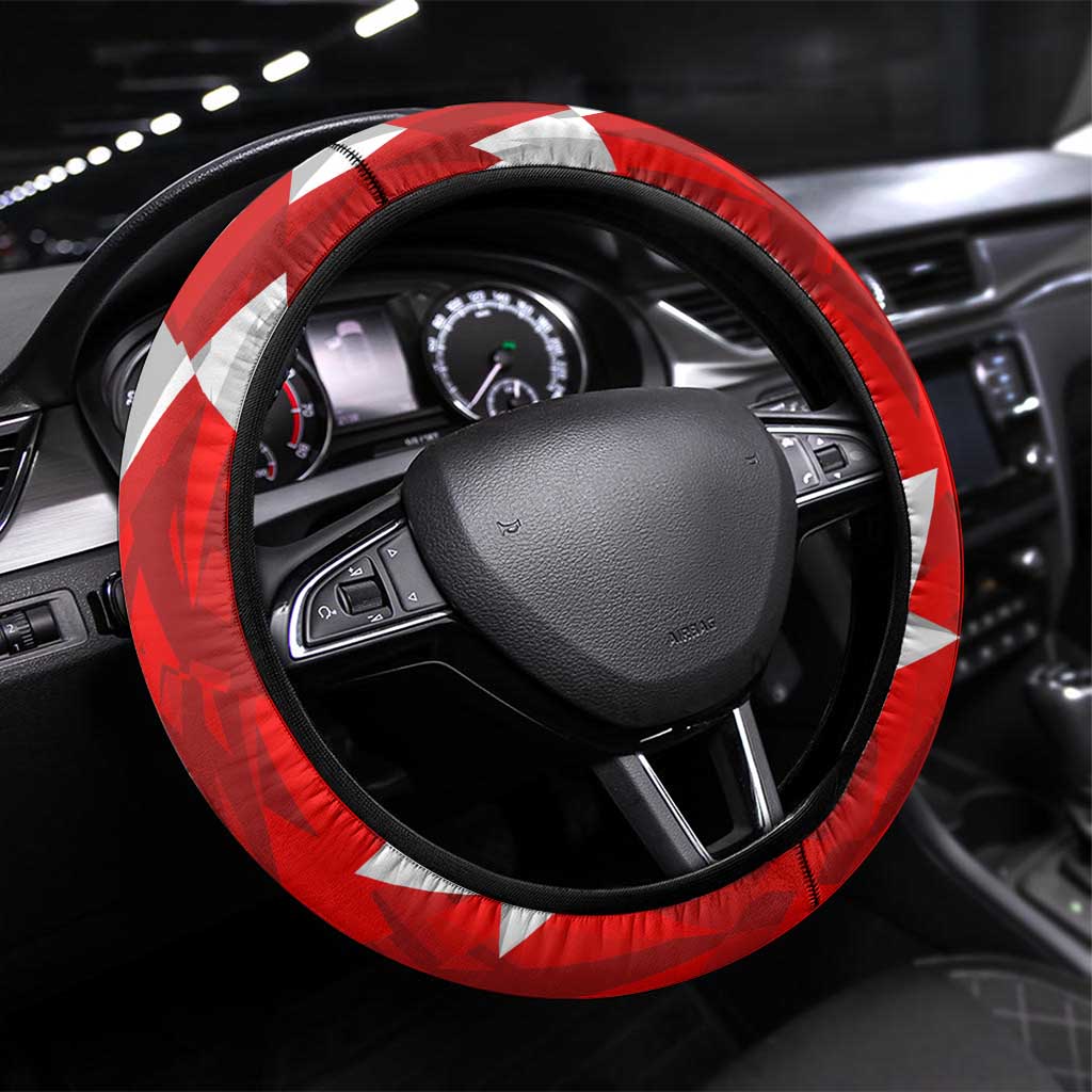 Canada Soccer 2024 Steering Wheel Cover Canucks The Reds