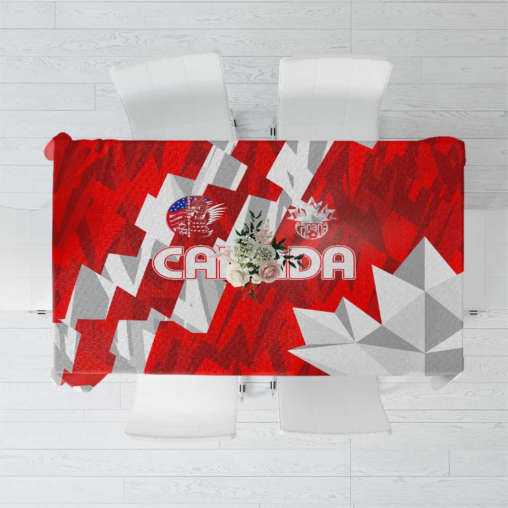 Canada Soccer 2024 Tablecloth Canucks The Reds