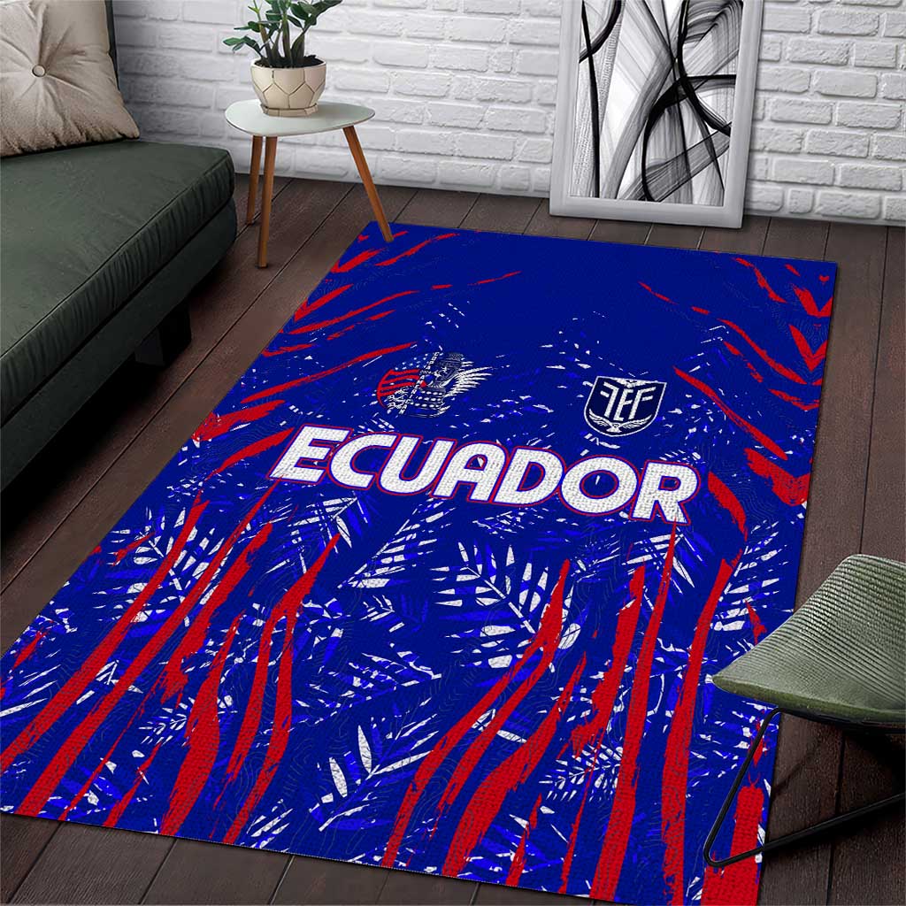 Ecuador Football 2024 Area Rug La Tricolor - Wonder Print Shop