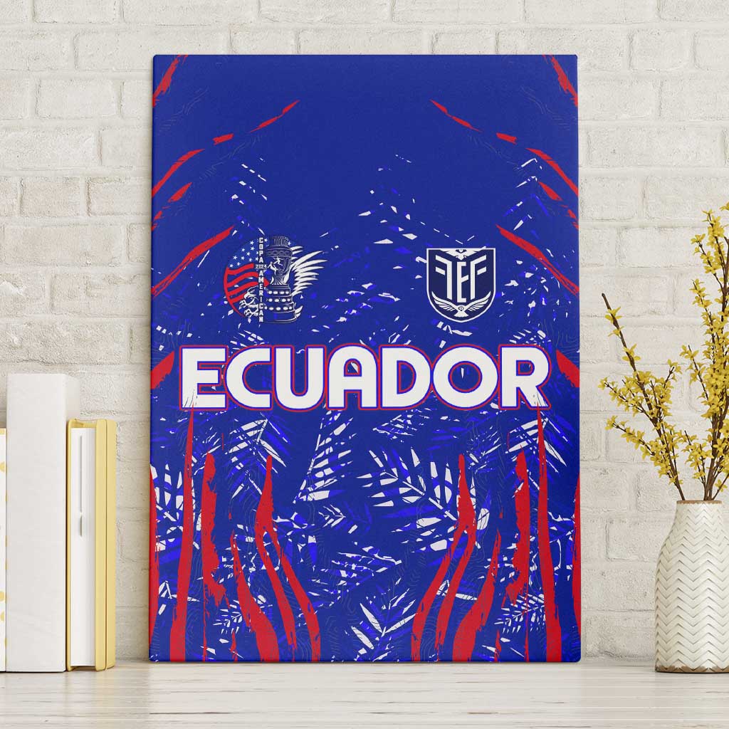 Ecuador Football 2024 Canvas Wall Art La Tricolor - Wonder Print Shop