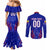 Ecuador Football 2024 Couples Matching Mermaid Dress and Long Sleeve Button Shirt La Tricolor