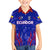 Ecuador Football 2024 Family Matching Off Shoulder Short Dress and Hawaiian Shirt La Tricolor - Wonder Print Shop