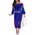 Ecuador Football 2024 Off The Shoulder Long Sleeve Dress La Tricolor - Wonder Print Shop