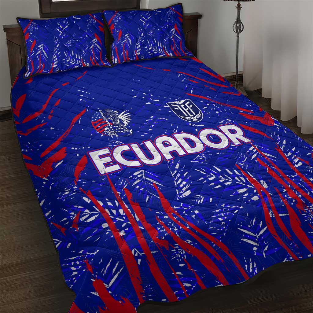 Ecuador Football 2024 Quilt Bed Set La Tricolor - Wonder Print Shop