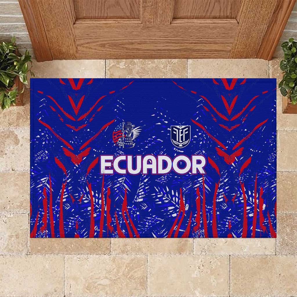 Ecuador Football 2024 Rubber Doormat La Tricolor - Wonder Print Shop