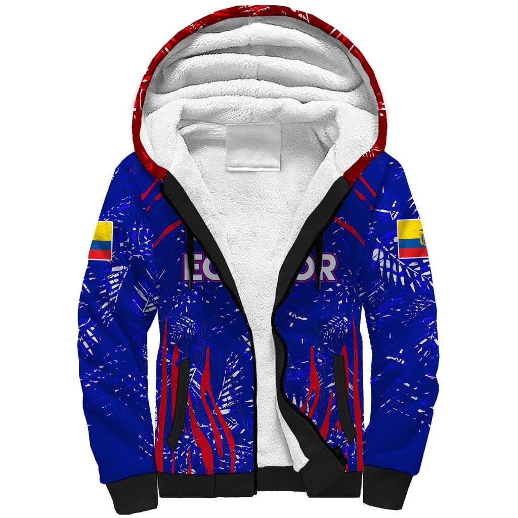 Ecuador Football 2024 Sherpa Hoodie La Tricolor - Wonder Print Shop