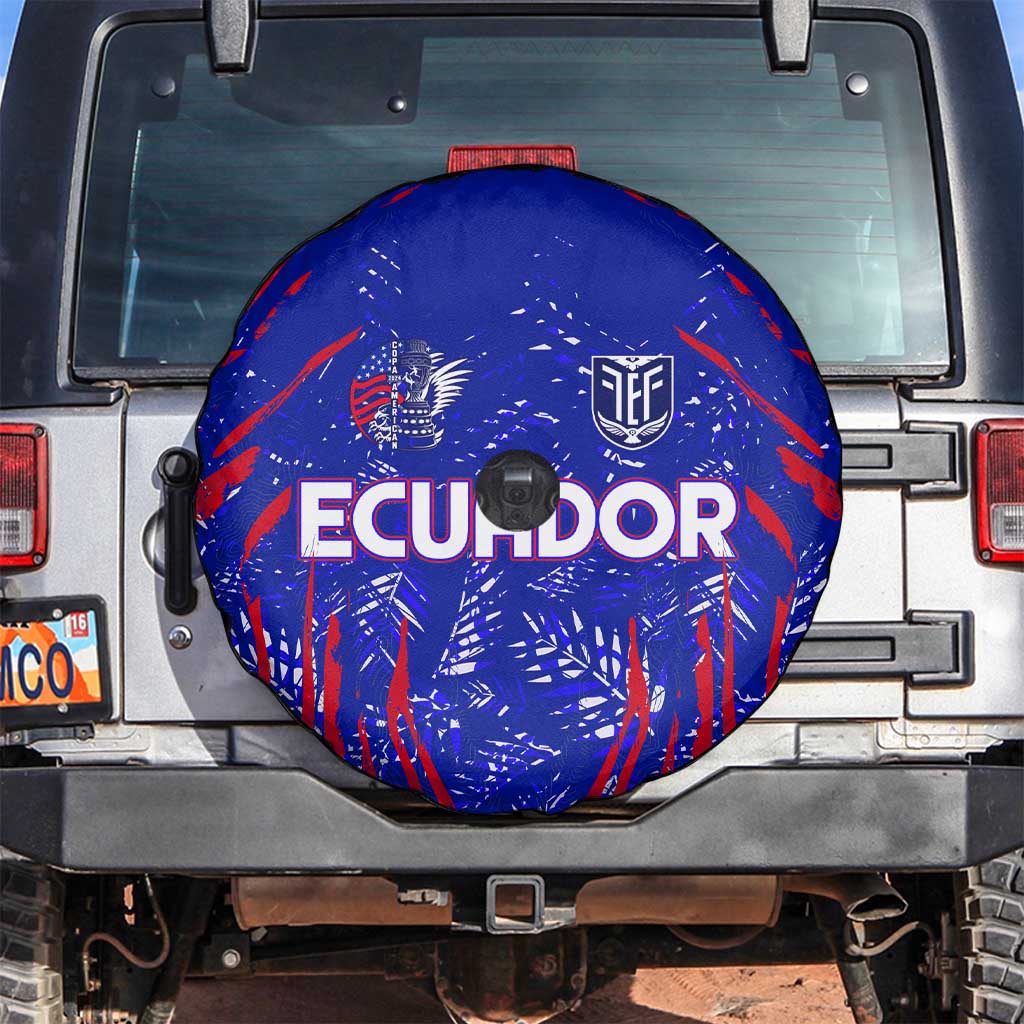 Ecuador Football 2024 Spare Tire Cover La Tricolor - Wonder Print Shop