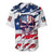 American Flag Skull Baseball Jersey - Wonder Print Shop