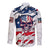 American Flag Skull Long Sleeve Button Shirt - Wonder Print Shop