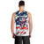 American Flag Skull Men Tank Top - Wonder Print Shop