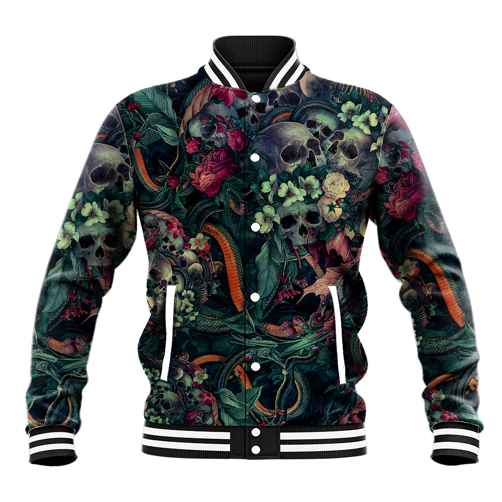 Skulls and Snakes Baseball Jacket - Wonder Print Shop