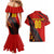 Personalized Belgium Football 2024 Couples Matching Mermaid Dress and Hawaiian Shirt Trophy Wing Style - Wonder Print Shop