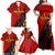 Personalized Belgium Football 2024 Family Matching Off Shoulder Maxi Dress and Hawaiian Shirt Trophy Wing Style - Wonder Print Shop