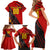 Personalized Belgium Football 2024 Family Matching Short Sleeve Bodycon Dress and Hawaiian Shirt Trophy Wing Style - Wonder Print Shop