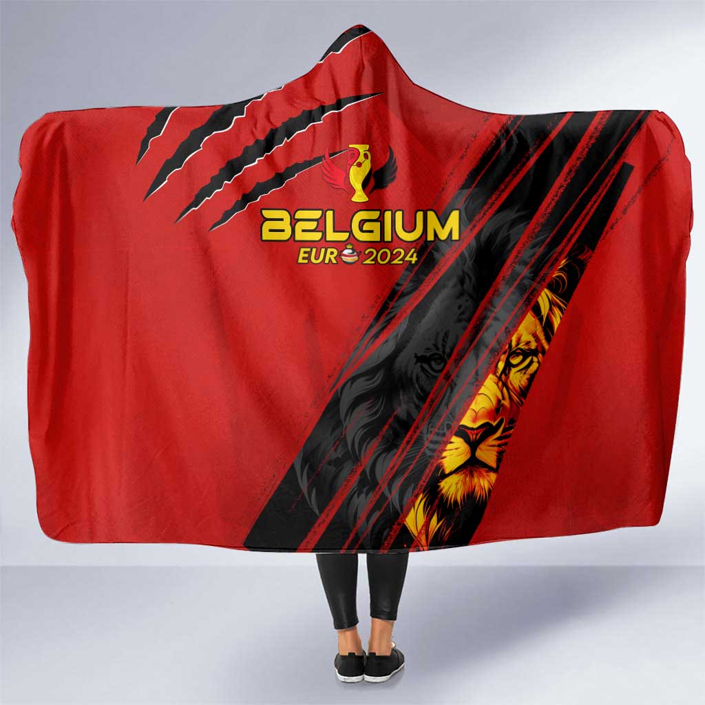 Belgium Football 2024 Hooded Blanket Trophy Wing Style