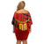 Personalized Belgium Football 2024 Off Shoulder Short Dress Trophy Wing Style - Wonder Print Shop