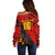 Personalized Belgium Football 2024 Off Shoulder Sweater Trophy Wing Style - Wonder Print Shop