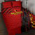 Belgium Football 2024 Quilt Bed Set Trophy Wing Style - Wonder Print Shop