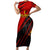 Personalized Belgium Football 2024 Short Sleeve Bodycon Dress Trophy Wing Style - Wonder Print Shop