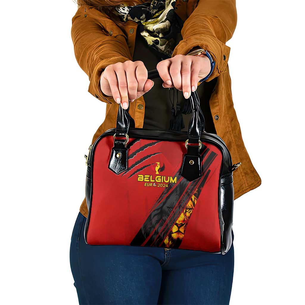 Belgium Football 2024 Shoulder Handbag Trophy Wing Style