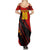 Personalized Belgium Football 2024 Summer Maxi Dress Trophy Wing Style - Wonder Print Shop