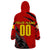 Personalized Belgium Football 2024 Wearable Blanket Hoodie Trophy Wing Style - Wonder Print Shop