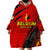 Personalized Belgium Football 2024 Wearable Blanket Hoodie Trophy Wing Style - Wonder Print Shop