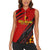 Personalized Belgium Football 2024 Women Sleeveless Polo Shirt Trophy Wing Style - Wonder Print Shop