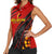 Personalized Belgium Football 2024 Women Sleeveless Polo Shirt Trophy Wing Style - Wonder Print Shop