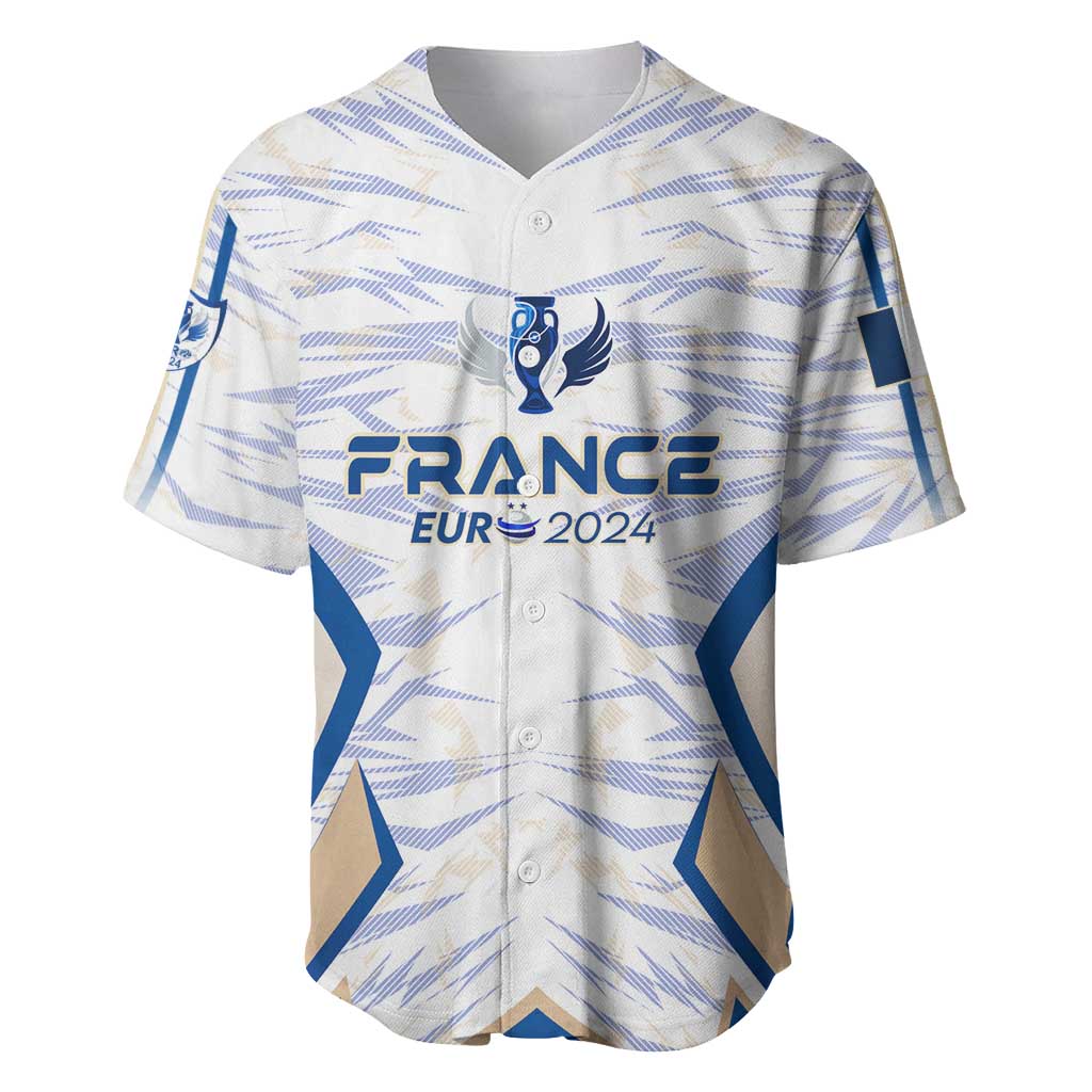 Personalized France Football 2024 Baseball Jersey Trophy Wing Style - Wonder Print Shop