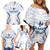 Personalized France Football 2024 Family Matching Off Shoulder Short Dress and Hawaiian Shirt Trophy Wing Style - Wonder Print Shop