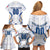 Personalized France Football 2024 Family Matching Off Shoulder Short Dress and Hawaiian Shirt Trophy Wing Style - Wonder Print Shop