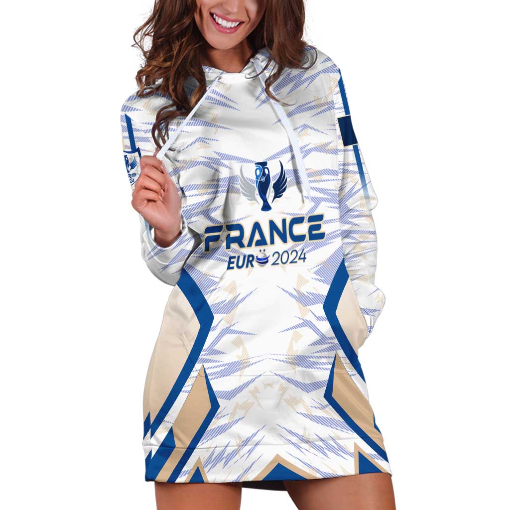 Personalized France Football 2024 Hoodie Dress Trophy Wing Style - Wonder Print Shop