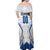 Personalized France Football 2024 Off Shoulder Maxi Dress Trophy Wing Style - Wonder Print Shop