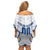 Personalized France Football 2024 Off Shoulder Short Dress Trophy Wing Style - Wonder Print Shop