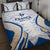 France Football 2024 Quilt Bed Set Trophy Wing Style - Wonder Print Shop