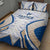 France Football 2024 Quilt Bed Set Trophy Wing Style - Wonder Print Shop