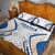 France Football 2024 Quilt Bed Set Trophy Wing Style - Wonder Print Shop