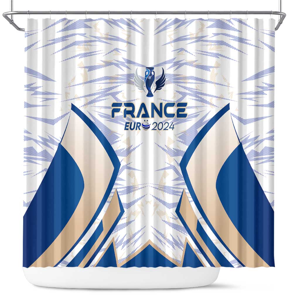 France Football 2024 Shower Curtain Trophy Wing Style