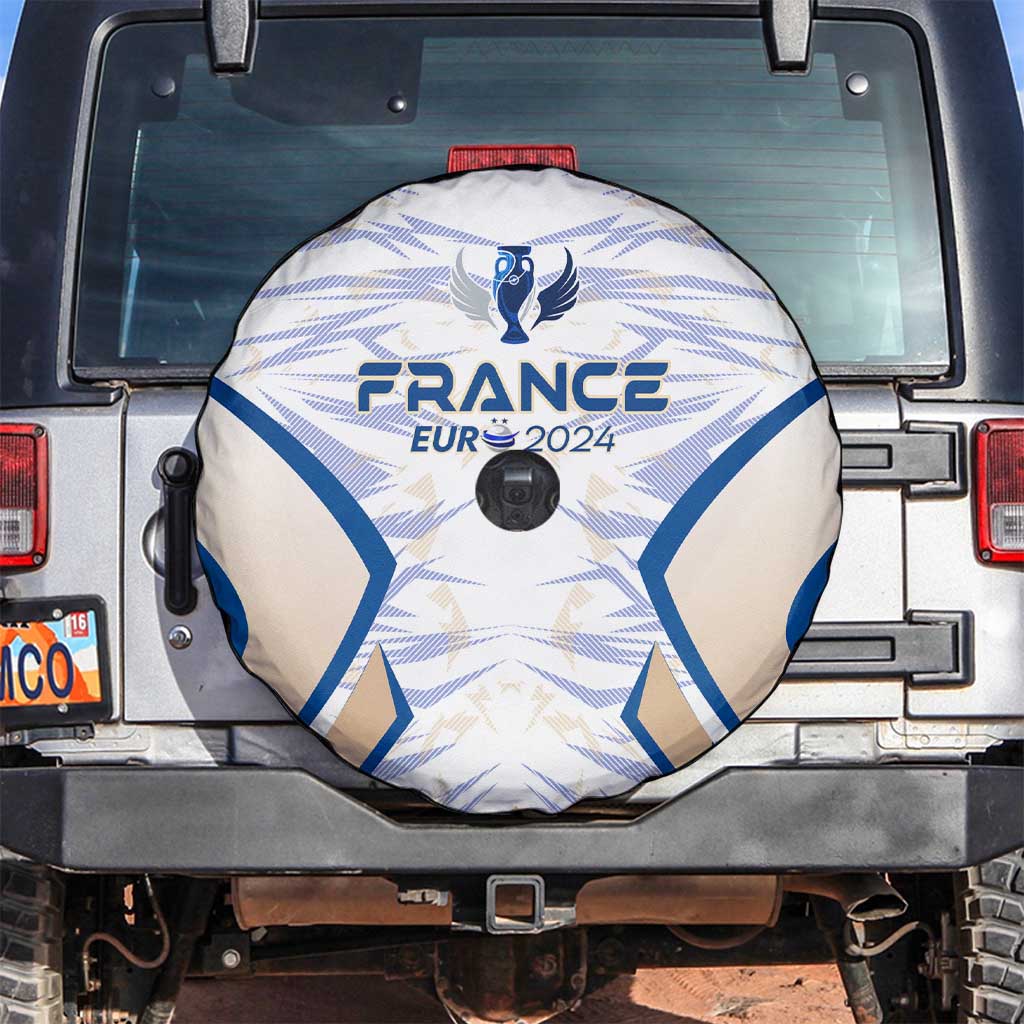 France Football 2024 Spare Tire Cover Trophy Wing Style - Wonder Print Shop