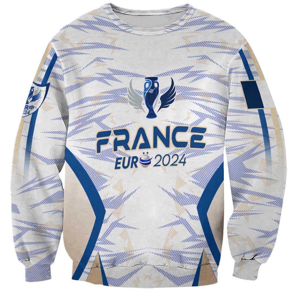 Personalized France Football 2024 Sweatshirt Trophy Wing Style - Wonder Print Shop