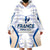 Personalized France Football 2024 Wearable Blanket Hoodie Trophy Wing Style - Wonder Print Shop