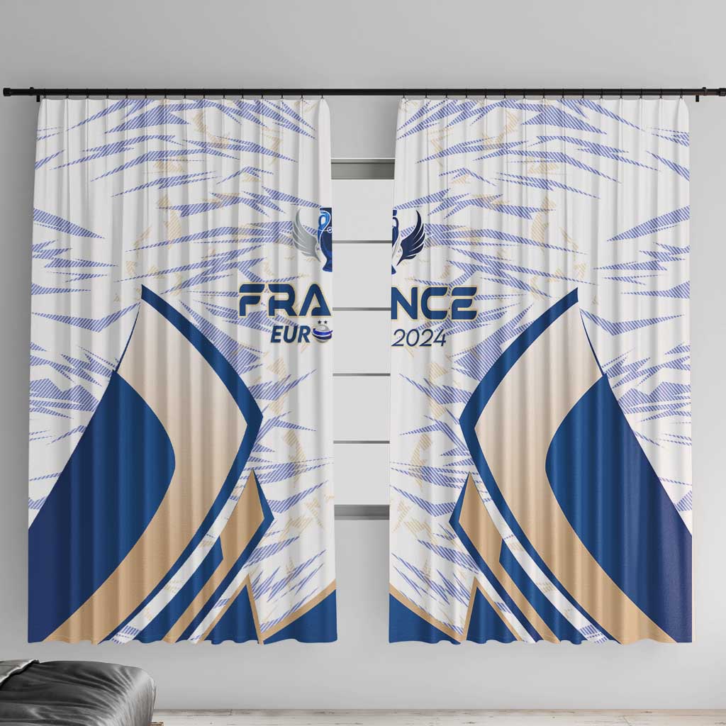 France Football 2024 Window Curtain Trophy Wing Style - Wonder Print Shop