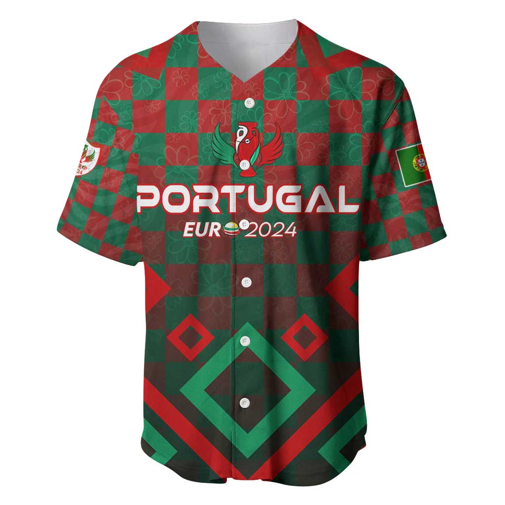 Personalized Portugal Football 2024 Baseball Jersey Trophy Wing Style - Wonder Print Shop